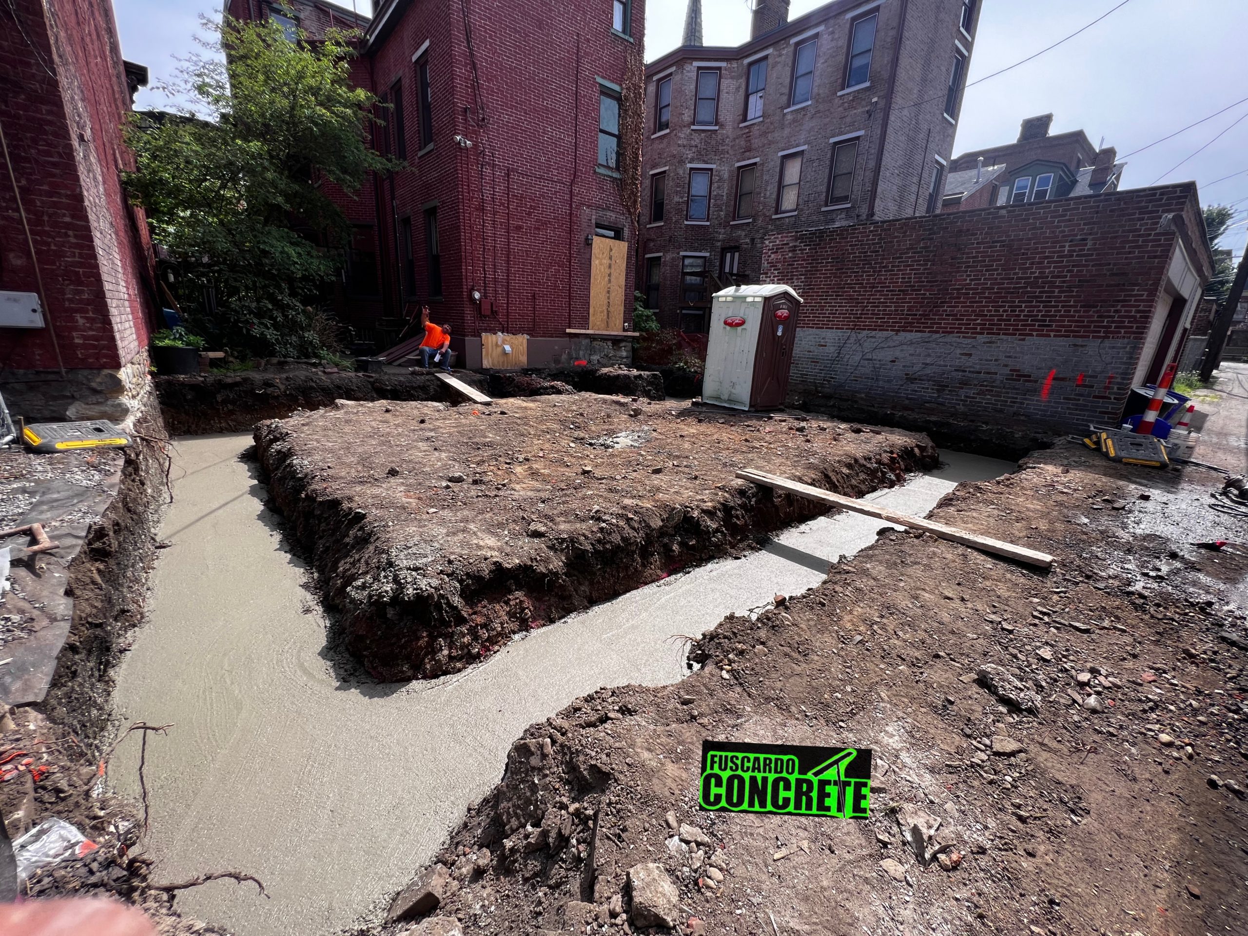 New Footings for garage in Downtown Pittsburgh