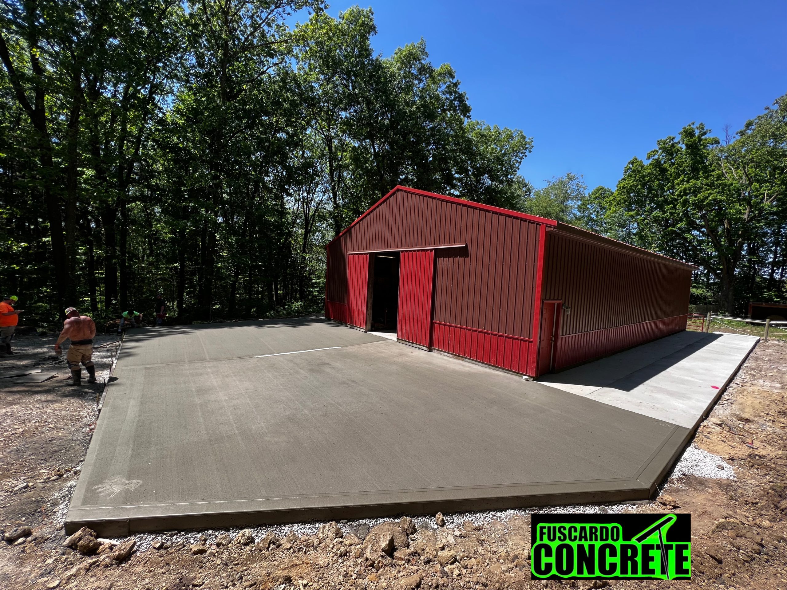 Custom Entry and sidewalks around horse stable Clinton PA